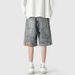 Inverted Denim Shorts Men's Summer New Style American High Street Vibe Washed Hooligan Cool Trendy Brand Loose Casual_viptrois.com