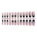 Wearable French Bow Nail Art Long Water Pipe 3d Drip Wearable False Nails Detachable Nail Piece_viptrois.com