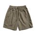 Men's Clothing Waterproof Solid Color Sports Ice Silk Shorts Men's Loose Wide Leg Casual Five Point Pants_viptrois.com