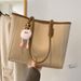 Elegant Commuter Tote Bag - Versatile Shoulder Bag For Women, Soft PU Leather Bucket Bag With Detachable Strap, Stylish Handbag For Work_viptrois.com