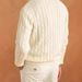 Autumn Winter Half Turtleneck Zipper Men Loose Pullover Cable Knit Sweater Jacket Trendy Versatile Casual Top_viptrois.com