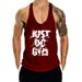 Men's Clothing Sports Exercise Leisure Print Quick Dry Breathable Slit Fitness Vest_viptrois.com