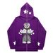 Hoodie Sweatshirt Gothic High Street Full Zipper Oversized Unisex Streetwear Y2 Jacket_viptrois.com