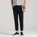 Men's Clothing Four Seasons Nine Points Trousers Men Elastic Waist Comfortable All match Casual Pants Men Southeast Asia Fashion Simple Pants Men_viptrois.com