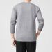 Loose Solid Color Pullover Long Sleeved Sweater Men's Base Shirt Round Neck Inner Knit Sweater_viptrois.com