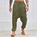 Men's Clothing Casual Fashion Loose Pants Summer Breathable Leggings Pants Beach Straight Pants_viptrois.com