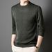 Men's Heavy Jacquard Knit Sweatshirt - Autumn Fashion Crewneck Pullover, Slim Fit Casual Top_viptrois.com