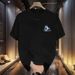 2025 New Cartoon Cotton Short-sleeved Versatile Creative Casual Printing T-shirt Men's Trendy Round Neck Top Ins_viptrois.com