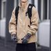 Streetwear Fleece Jacket – Stand Collar Zip-Up Unisex Outerwear (M-3XL, Windproof & Anti-Pilling Polyester, Badge Detail For Urban Styling)_viptrois.com