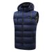 Men's Clothing men's and women's hooded sleeveless waistcoat cotton vest winter warm vest 11 zone smart constant temperature heating clothing_viptrois.com