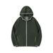 Men's Color-Block Fleece Hoodie – Winter-Ready Zip-Up With Thermal Lining & Side Pockets (M-XXXL, 320GSM Polyester, Windproof)_viptrois.com