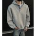 Pure Heavyweight American Style Trendy Brand Unisex Autumn Winter Stiff Jacket Boxy Niche High-End Feel Hoodie Top_viptrois.com