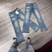 Men's High-Waisted Slim Fit Flared Jeans Designer Distressed Denim with Splatter & Burn Effects Retro Button Fly 70% Cotton No Stretch S-3XL_viptrois.com