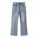 Men's Clothing Paris Bootcut Ice Blue Black Gray Natural Washed Flared Trousers Jeans_viptrois.com