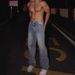 Men's Clothing New High Street Staple Full Diamond Jeans Men's Niche Flash Diamond Retro Straight Trousers_viptrois.com