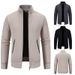 Men’s Rabbit Wool Blend Zip-Up Sweater Jacket – Cozy & Stylish Winter Knitwear With Fleece Lining (Sizes M-3XL)_viptrois.com