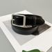 Jeans belt for women genuine leather pure cowhide versatile fashion ins style decoration with suit black retro belt trendy_viptrois.com