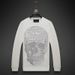Man's Clothing Men's Skull Iron Drill Hoodie Crewneck Fashion Clothes Fashion Brand Top Men_viptrois.com