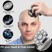 9D 6 In1 Electric Razor Wet Dry Head Shaver For Bald Men Trimmer Grooming Kit_viptrois.com