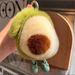 Bag Charms Rex Rabbit Fur Avocado Plush Car Keychain Pendant Personalized Avocado Bag Pendant Girlfriend Couple Pendant_viptrois.com