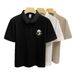 Trendy Panda Print Polo Collar Men's T-Shirt Casual Short Sleeve Breathable Comfortable Fashion Top_viptrois.com
