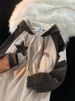 American Retro Corduroy Zipper Sweater Women's Y2k Star Splicing Casual Jacket Loose Versatile Top_viptrois.com