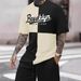 Men's Clothing Border Men's Short Sleeved T Shirt, Fashionable And Casual, With Letter Print, Stylish, Breathable, Comfortable, And Versatile._viptrois.com