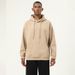Pulse Heavyweight Men's Sweatshirt Polyester Cotton Solid Color Warm Long Sleeve Loose Fit Trendy American Style Pullover_viptrois.com