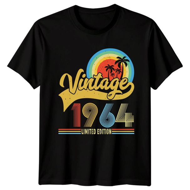 Vintage 1964 Limited Edition Mens T Shirt Mens Womens Tees Top 61st Birthday Gift_viptrois.com