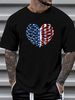 USA Rib Cage American Flag Mens T Shirt 100 Cotton Top For Everyday Wear Summer Soft Designer Clothes Graphic Versatile Breathable Fashion Unisex_viptrois.com