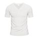 Yama American Style Summer Men's V-Neck Linen Bamboo Loose Breathable Casual Tough Guy Henry Short Sleeve_viptrois.com