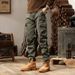 Men's Stylish Cargo Pants - High Street Loose Fit Utility Trousers With Multi-Pockets, Durable & Comfortable (Black, Gray, Army Green, Khaki)_viptrois.com