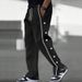 Men's Casual Jogger Pants With Elastic Cuffs - Lightweight, Breathable & Versatile For Gym, Travel & Daily Wear_viptrois.com