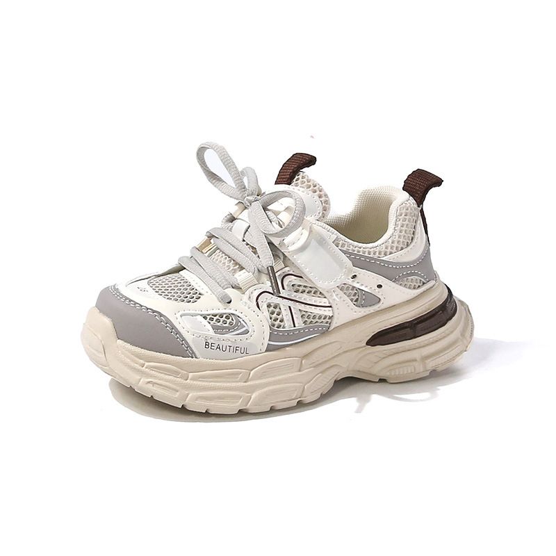 Children's Shoes Spring Children's Dad Shoes Girls Mesh Breathable Big Children's Shoes Mesh Shoes Summer_viptrois.com