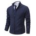 Men’s Slim-Fit Zip-Up Knit Sweater Jacket – Stylish Autumn Pullover With Stand Collar (Sizes M-3XL)_viptrois.com