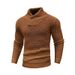 Cross-Border European And American Knitted Pullover Fashion Round Neck Slim Fit Sweater Men's Clothing_viptrois.com