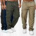 2025 Men's Casual Multi-Pocket Loose Straight Work Outdoor Fitness Pants_viptrois.com