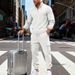 Men's Heavyweight Workout Jogger Set - Relaxed Fit Hoodie & Sweatpants For Fall/Winter, Casual Streetwear & Outdoor Workwear (S-Xxxl)_viptrois.com