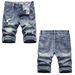 Men's loose straight leg printed quarter pants_viptrois.com