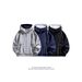 Unisex Zip-Up Hoodie – Oversized Cotton-Blend Sweatshirt With Adjustable Hood (Black/Light Grey/Navy, 320GSM, Relaxed Fit For Men & Women)_viptrois.com