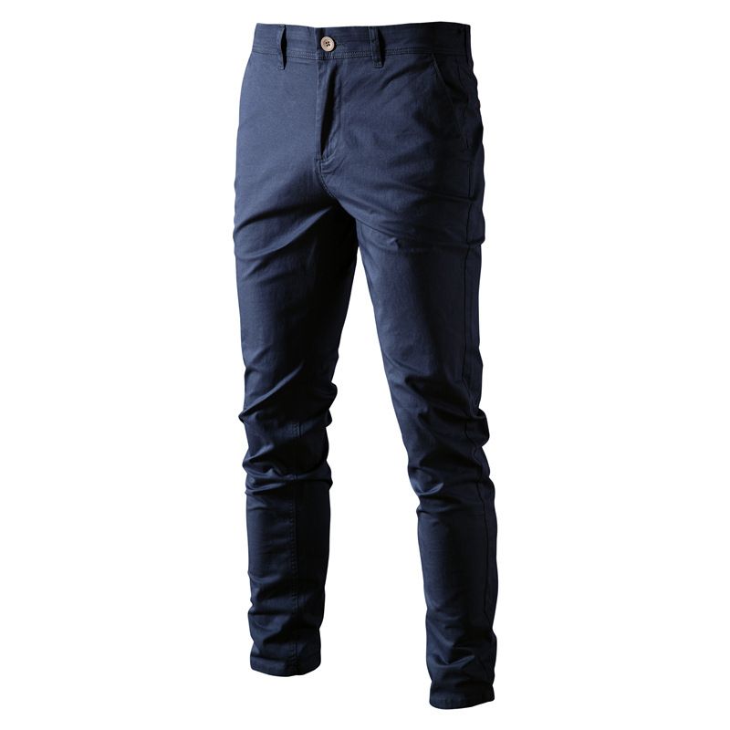 Men's Clothing High Quality Men's Casual Pants Breathable Men's Bottoms Youth Business All Match Cotton_viptrois.com