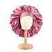 Women's Hats Oversized Strappy Sleeping Cap Elastic Ribbon Satin Round Cap Home Hat_viptrois.com