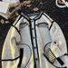 Unisex Black & White Contrast Knit Cardigan - Oversized Chunky Boho Chic Open Front Coat For Men & Women_viptrois.com