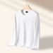 50S Cotton Spring And Autumn 2026 New Men's Long-sleeved T-shirt Bottoming Shirt Thin High-end Versatile Top_viptrois.com