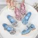 Girls' princess shoes 2023 new bow high heels middle and big children cross-border performance shoes little girl Autumn single shoes_viptrois.com