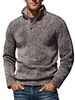 Men's Style Knitted Sweater With Half-Turtle Neck, Fleece Lined, Thickened, Long Sleeve Casual Winter Pullover (Available In Multiple Colors )_viptrois.com