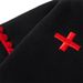 Creative Embroidery Hooded Sweatshirt Trendy Brand Unisex Color-Block Stitching Loose Casual Sports Pullover_viptrois.com