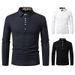Unbeatable Quality 2024 Autumn And Winter New Men's Casual Floral Paisley Color Matching Lapel Long Sleeved Polo Shirt Men_viptrois.com
