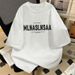 Men's Clothing Men's And Women's Style Pure Cotton Retro High Street T-Shirt Letter Print Short Sleeved Top For Summer Trendy Versatile Half Sleeved_viptrois.com