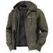 QFV507045555501<2 European And American Cross-Border E-commerce Exclusive Solid Color Hooded Cotton Casual Men's Fleece-Lined Zipper_viptrois.com